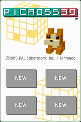 Picross 3D (USA) (Demo) (Kiosk) screen shot title